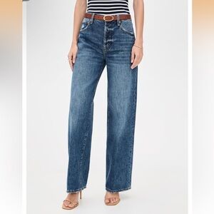 PISTOLA Wide Leg High-Rise Women’s Jeans - Dark Blue